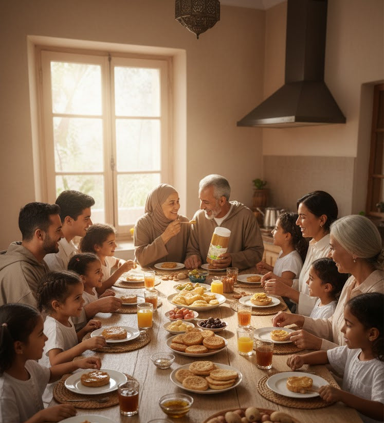 (1kg) أملو اللوز وزيت أركان - النسخة الطبيعية (مسوس)