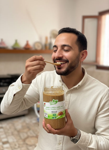 (1kg) أملو طبيعي بالاركان و العسل الحر و اللوز