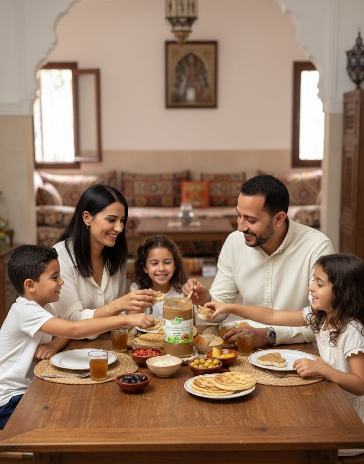 (1kg) أملو طبيعي بالاركان و العسل الحر و اللوز