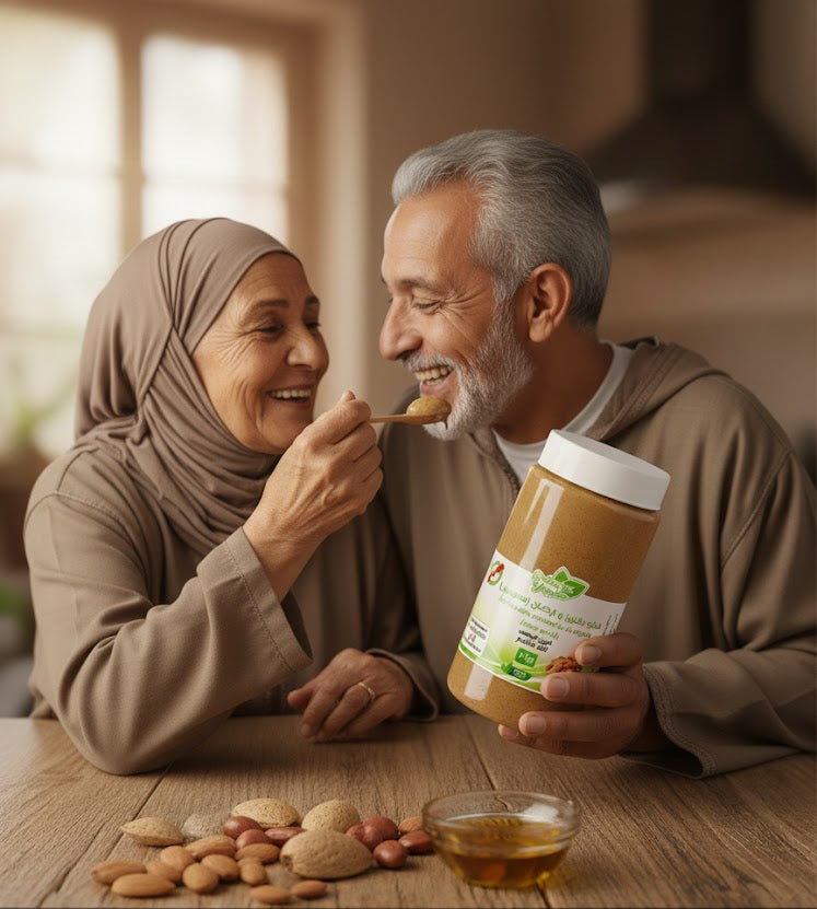 (1kg) أملو اللوز وزيت أركان - النسخة الطبيعية (مسوس)